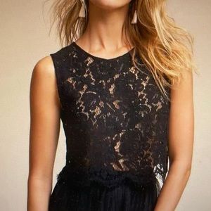 BHLDN Jenny Yoo Cleo Lace Crop Top